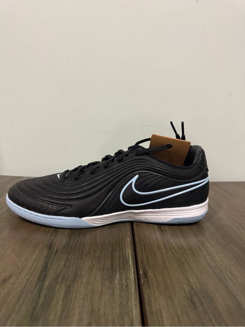 NIKE TIEMPO REACT GATO IC LE BLACK ICE BLUE INDOOR SOCCER SHOES